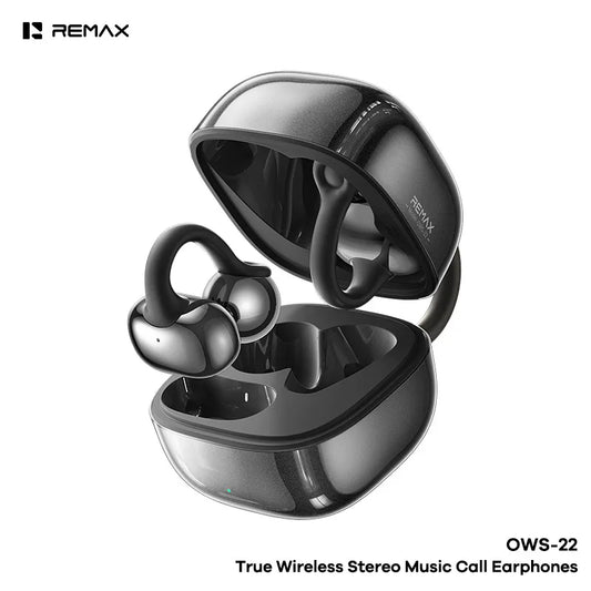 Remax OWS-22 Écouteurs à clip Bluetooth 80H OWS, Écouteurs sans fil à conduction aérienne pour le gaming, la musique, les appels et le sport 2026