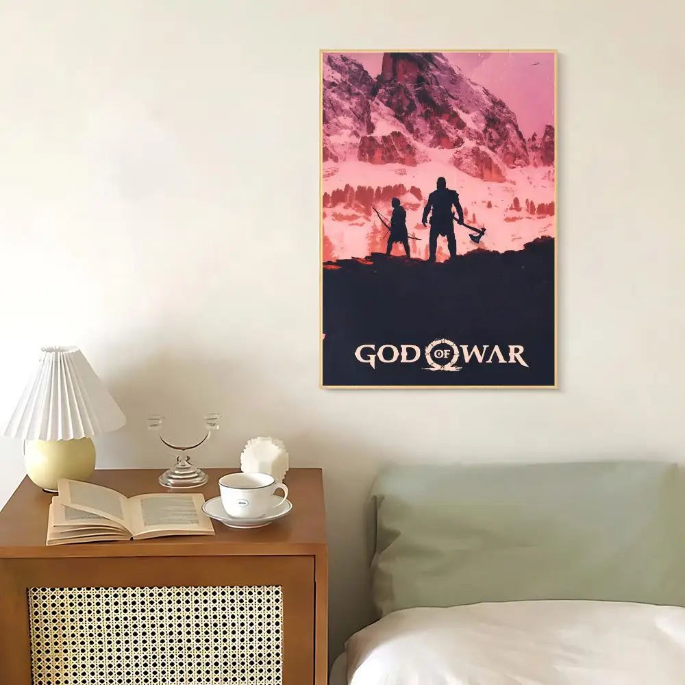 Mythic G-God of War RagnarokS Poster Stylish Art Poster Wall Decor for Living Room Bedroom Office Hotel Home Interior
