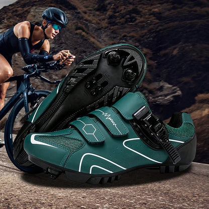 Neutral MTB Cycling Shoes, Compatible With Peloton Road Cycling Shoes, Men's Cycling Sports Shoes, Reflective Strip Design
