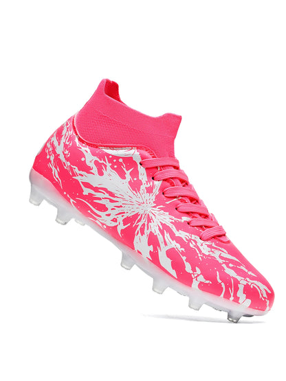 Chaussures de football pour hommes, crampons AG FG, semelles en PU absorbant les chocs et antidérapantes, pour adultes, idéales pour les entraînements de football en extérieur et les séances d’entraînement à haute in
