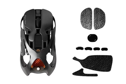 Angry Miao Infinity gaming vezeték nélküli egér, fém, ultrakönnyű, üreges kialakítás, hot-swappable, PAW3950, dupla 8K, vezetékes, tri-mode
