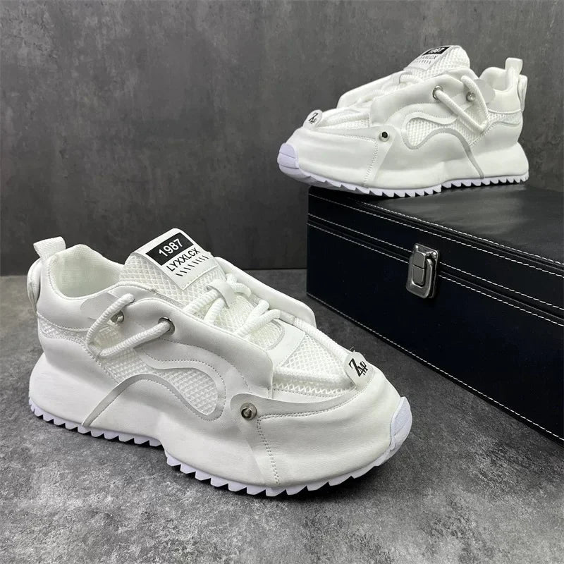 Size 48 Summer Men’s Shoes, 2026 New Men’s Mesh Breathable Sneakers, Height Increasing Sports Comfortable Casual Shoes for Men