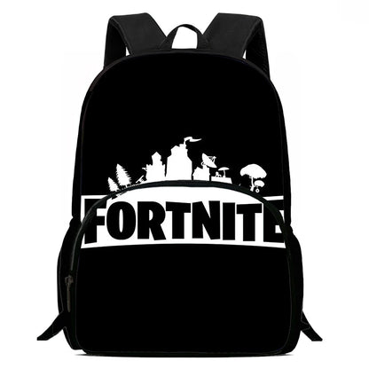 Kids School Backpack with Front Pocket, Light Weight Cartoon Fortnite Children Backpack For Age 6-9, Bags For Boys Girls