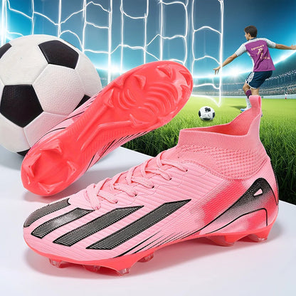 New Men's Football Boots Cleats Boys Ultralight Sport Soccer Shoes Adult Professional Non-Slip Comfortable Training Match Grass