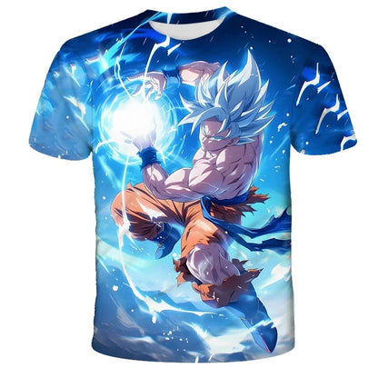 2026  Anime Dragon Ball Son Goku 3D Print Kids T Shirt Summer Fashion Casual T-shirt Boy Girl Unisex Children's Clothing Tshirt