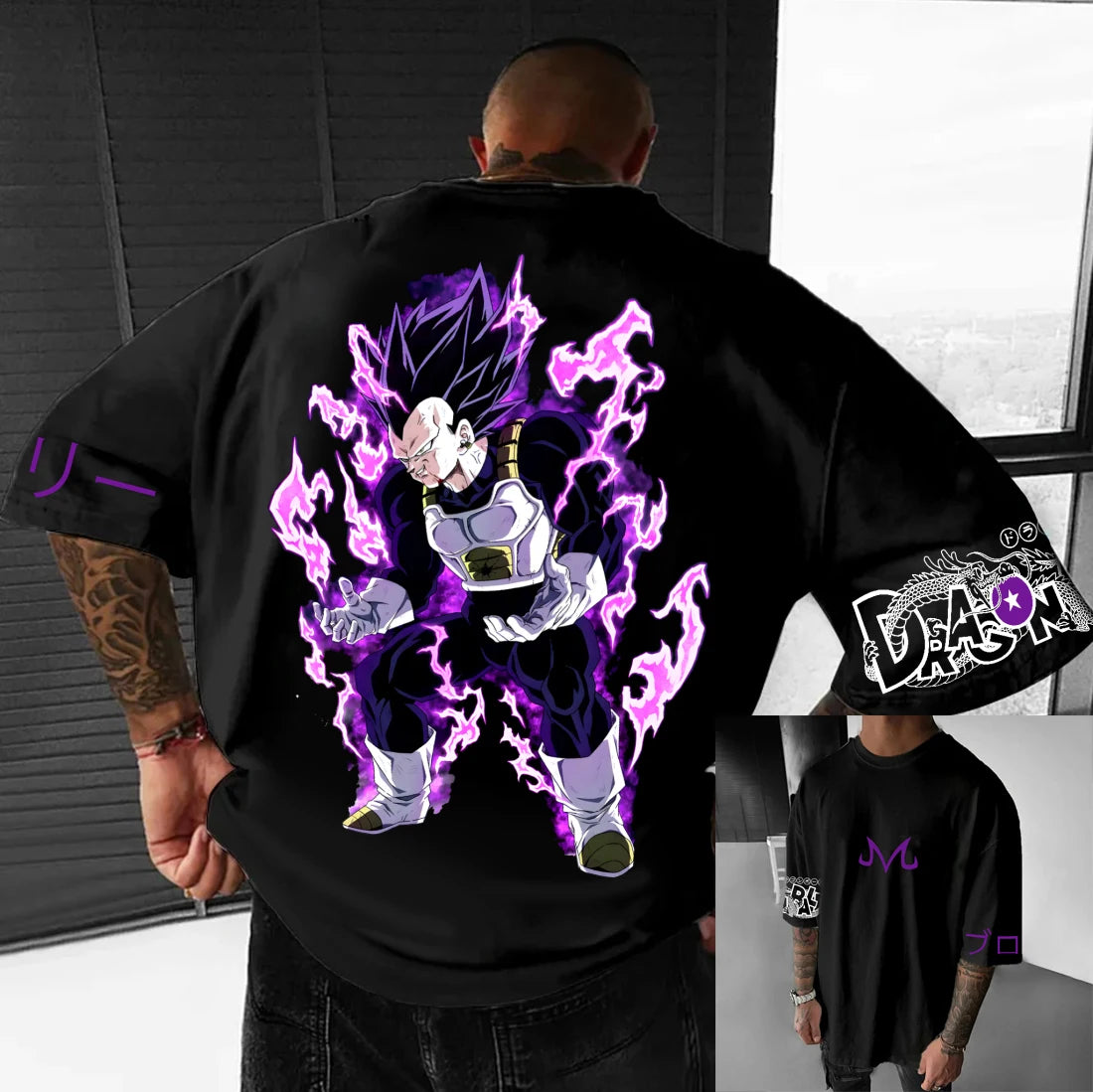 Dragon Ball Z Printed Short Sleeve Cotton T-Shirt Son Goku Vegeta Men Women Clothes Harajuku Y2K Tee Vintage Summer Streetwear