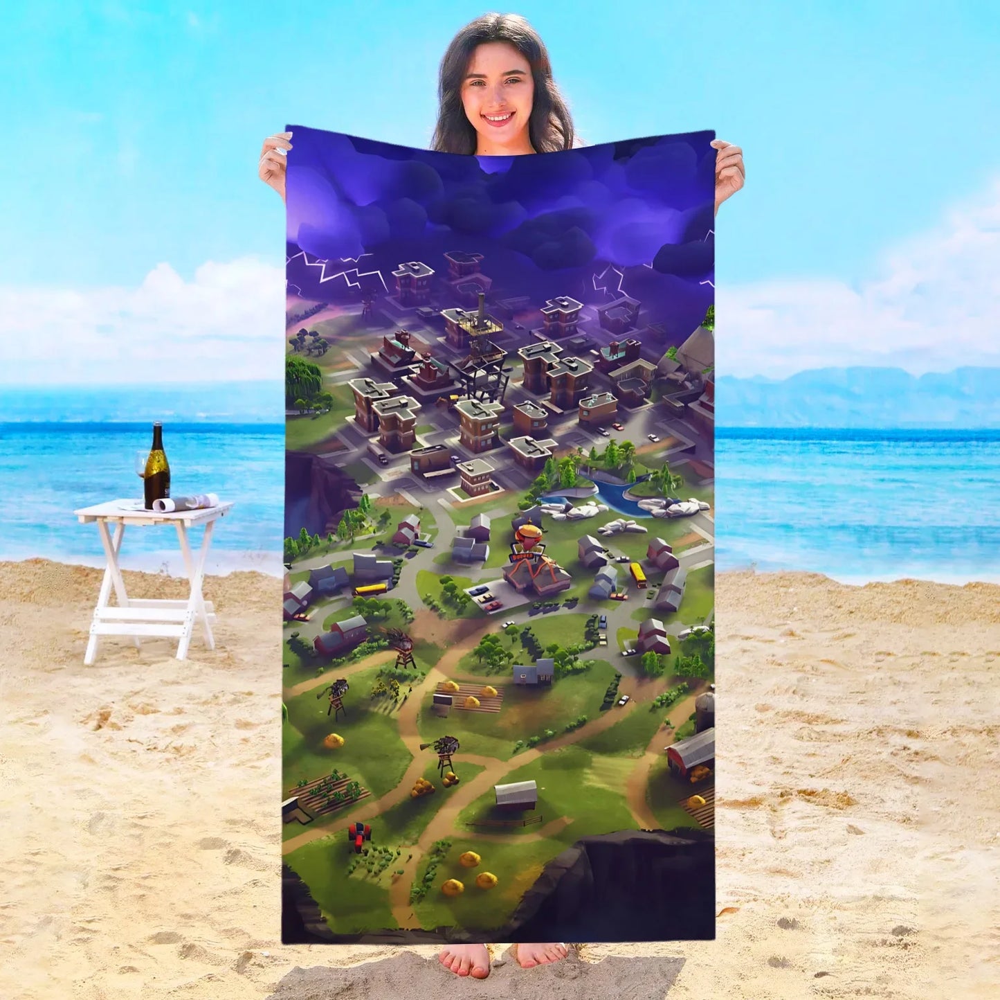 Game F-Fortnites Strandtuch Hotelhandtücher Badezimmer Sauna Spa Playa Reise Schwimmbad Für Zuhause Babybad Mikrofaser Fitnessstudio Dusche