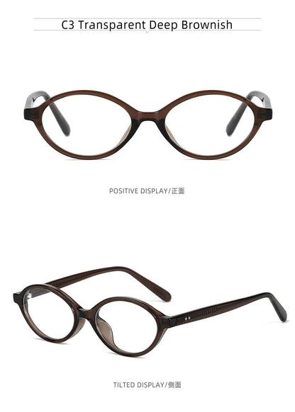 VICKY Simple Geometric Oval Small Frame Retro Design Women's Polarized Sunglasses UV Protection Customizable Prescription K9142
