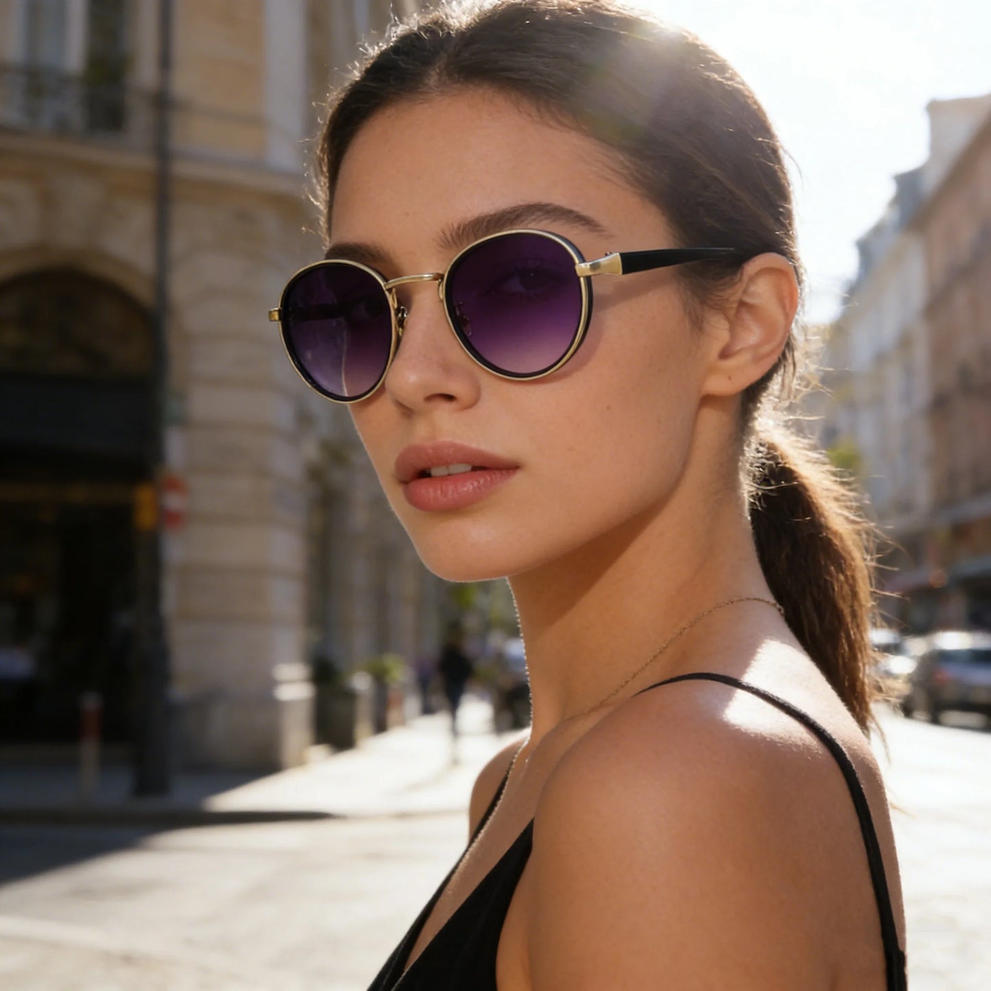 KLASSNUM Round Vintage Sunglasses Men Women 2026 New Punk Fashion Shades Trendy Luxury Brand Casual Anti UV Lens Sun Glasses