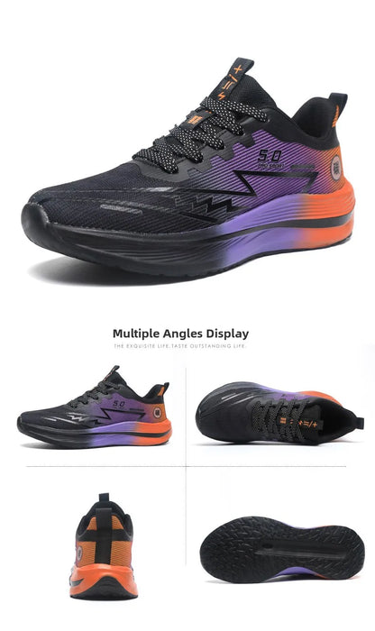 Unisex Lightweight Breathable Running Shoes Sporty Casual Low Top Flat Laced Footwear for Men And Women in Various Colors