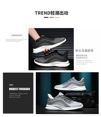 Leather Men's Sneakers Trendy Casual Italian Breathable Leisure Male Sneakers Non-Slip Footwear Men Vulcanized Shoes