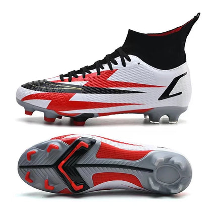 2025 New Long Nail Large Size Football Shoes Teenager Ankle Anti-slip Training Latest Sneakers FG/TF Soccer Shoes