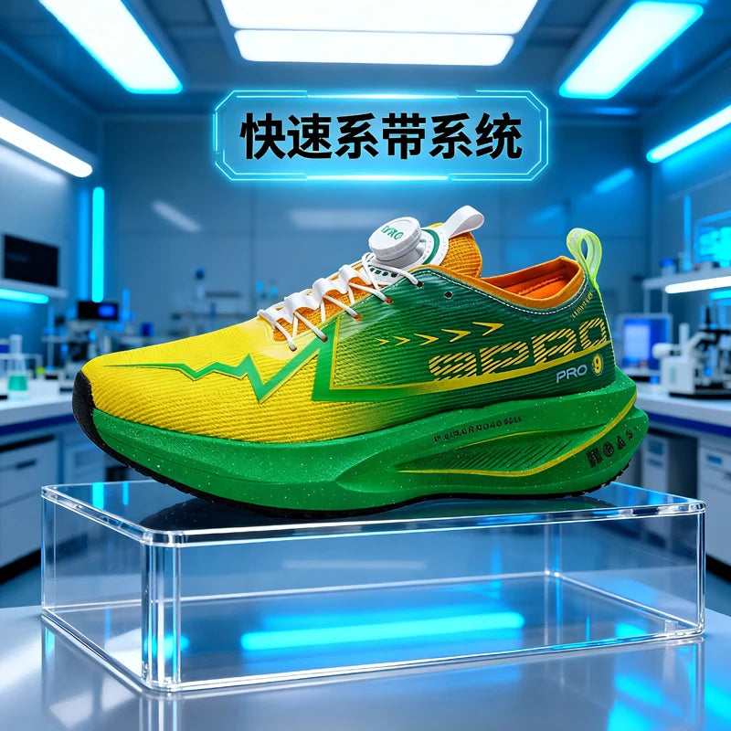 Men Marathon Running Shoes Carbon Board Speciality Sports Breathable Lightweight Women's Comfortable Athletic Nonskid Sneakers