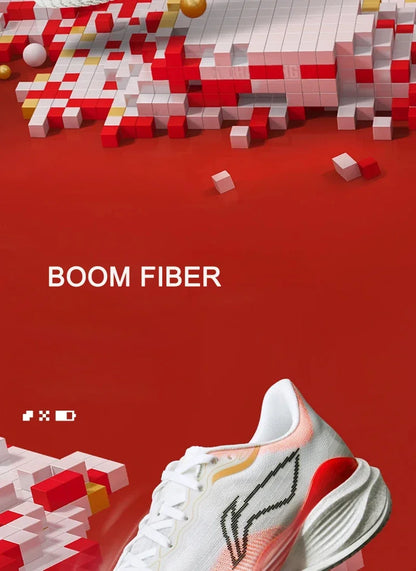 Li-Ning Men's SUPER LIGHT 22 Light Running Shoes BOOM FIBER Cushion TEMPO BOUNCE Li-Ning Breathable Anti-Slip Sneakers ARBV001