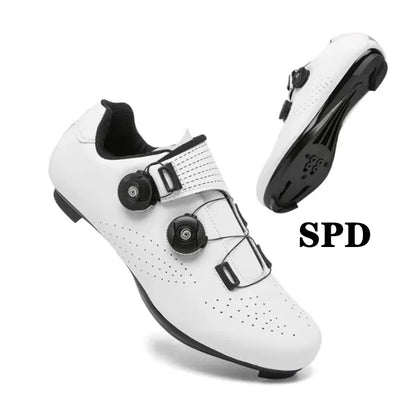 Neue Fahrradschuhe für Herren, selbstverriegelnde Rennrad-Sportschuhe, lockless Trainingsschuhe, SPD-Cleats-Fahrradschuhe für Damen