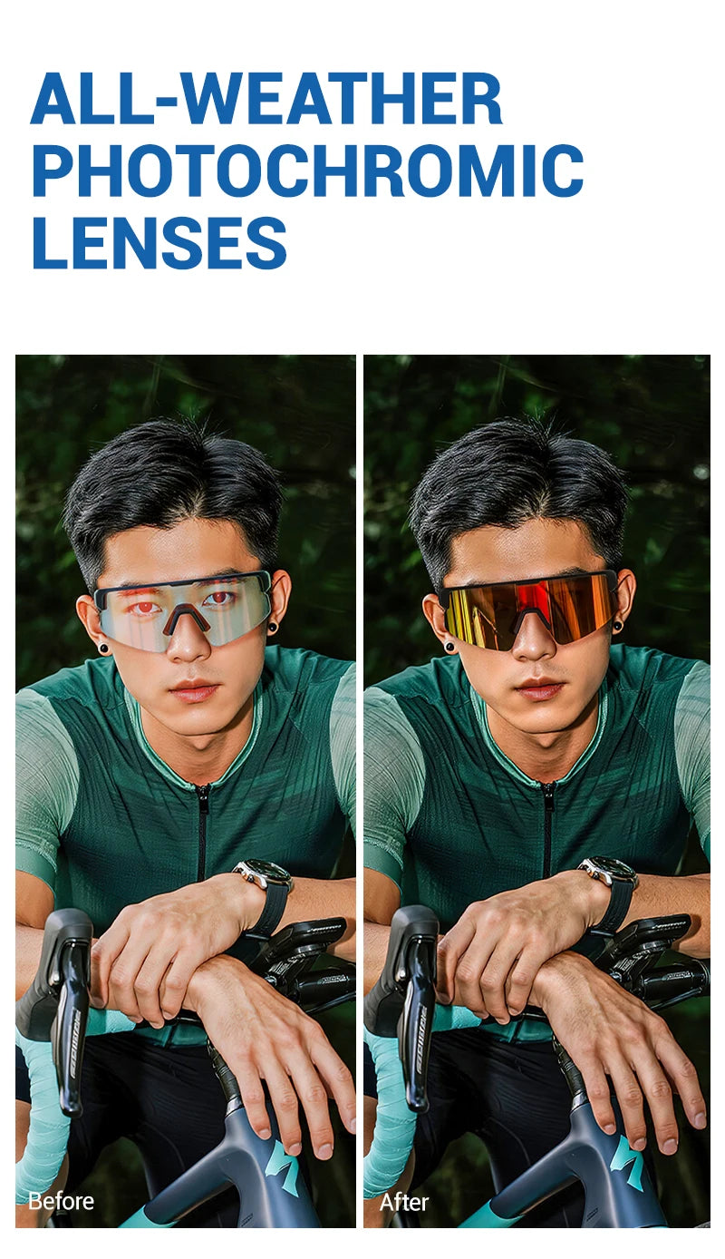 Kapvoe Bluetooth Sunglasses Smart Cycling Glasses Wireless UV400 Protection Goggles Telephone MP3 Sports Cycling Glasses Men
