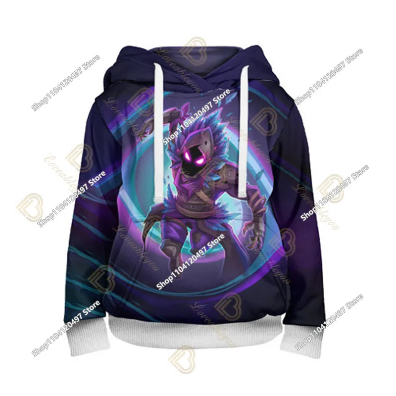 2-14Y Sweatshirt Fortnite Kinder-Print-Hoodie Sweatshirts Jungen Mädchen Fashion Harajuku Jacke Kinderkleidung Games Cosplay-Kostüm