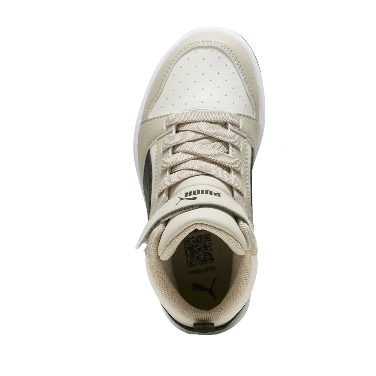 Baskets rétro mi-hautes confortables Puma Rebound V6 pour enfants 393832-30