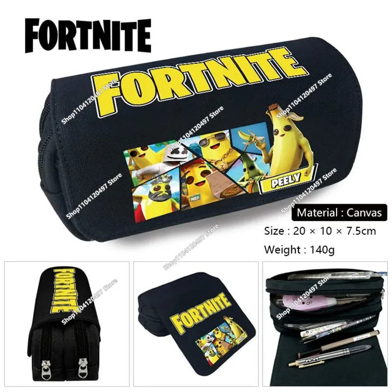 3pcs/set Fortnite Game Backpack Anime Cartoon Large Capacity Student School Bags Pencil Bag Kawaii Lunch Bag Birthday Gifts