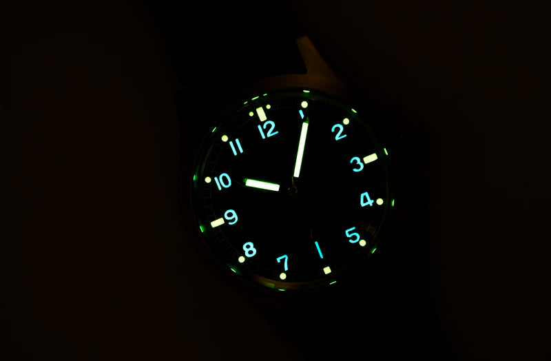 Baltany Dirty Dozen Watch Men's S2019 Military Vintage Wristwatch Small Seconds Hand VD78 Quartz Luminous 100M Waterproof Field Watch