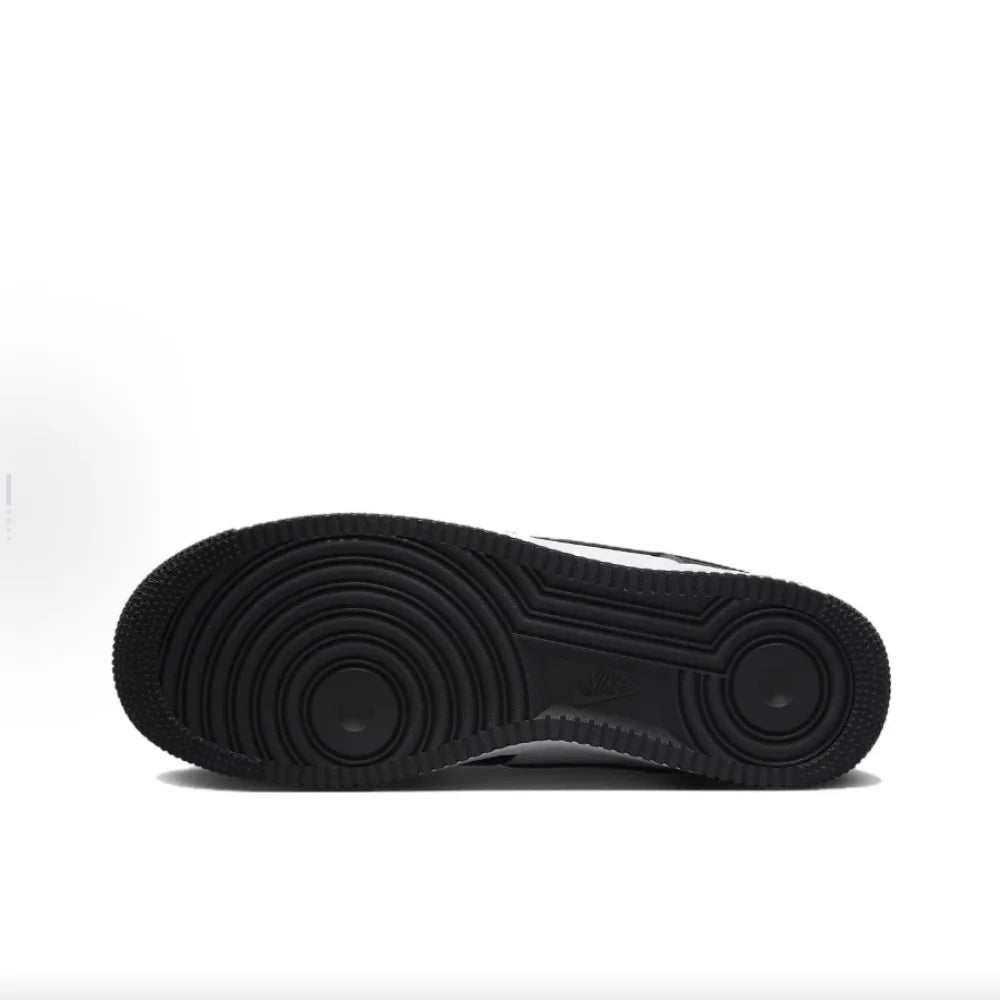 Baskets décontractées basses Nike Air Force 1 « Panda » en cuir, unisexe, blanc/noir, DV0788-001