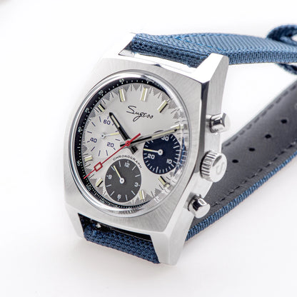 Sugess 37mm Men's Pilot Watches Original ST19 Chronograph Swanneck Mechanical Wristwatches Dome Sapphire Crystal Force Army 2024