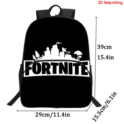Kids School Backpack with Front Pocket, Light Weight Cartoon Fortnite Children Backpack For Age 6-9, Bags For Boys Girls