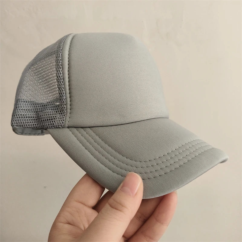 Customized Logo Mesh Baseball Caps Men Women 5 Panel Cheaper Trucker Hats Sports Team Snapback Caps Summer Sun Dad Hat Gorras