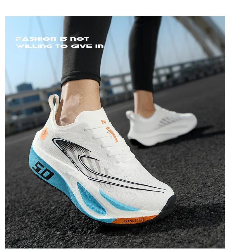 Unisex 2025 Laufschuhe mit Vollcarbonplatte – professionelle Marathon-Rennschuhe, leicht, federnd gedämpft und atmungsaktiv