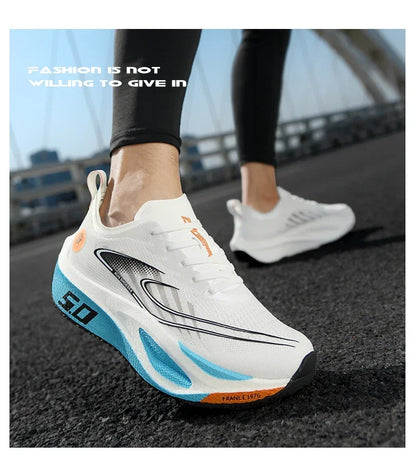 Unisex 2025 Laufschuhe mit Vollcarbonplatte – professionelle Marathon-Rennschuhe, leicht, federnd gedämpft und atmungsaktiv