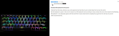 Teclado Gaming MCHOSE ACE 68 com Switches Magnéticos Hall Effect, Rapid Trigger, RGB Programável, 8K Hz, DKS/MT/TGL/RS/SOCD