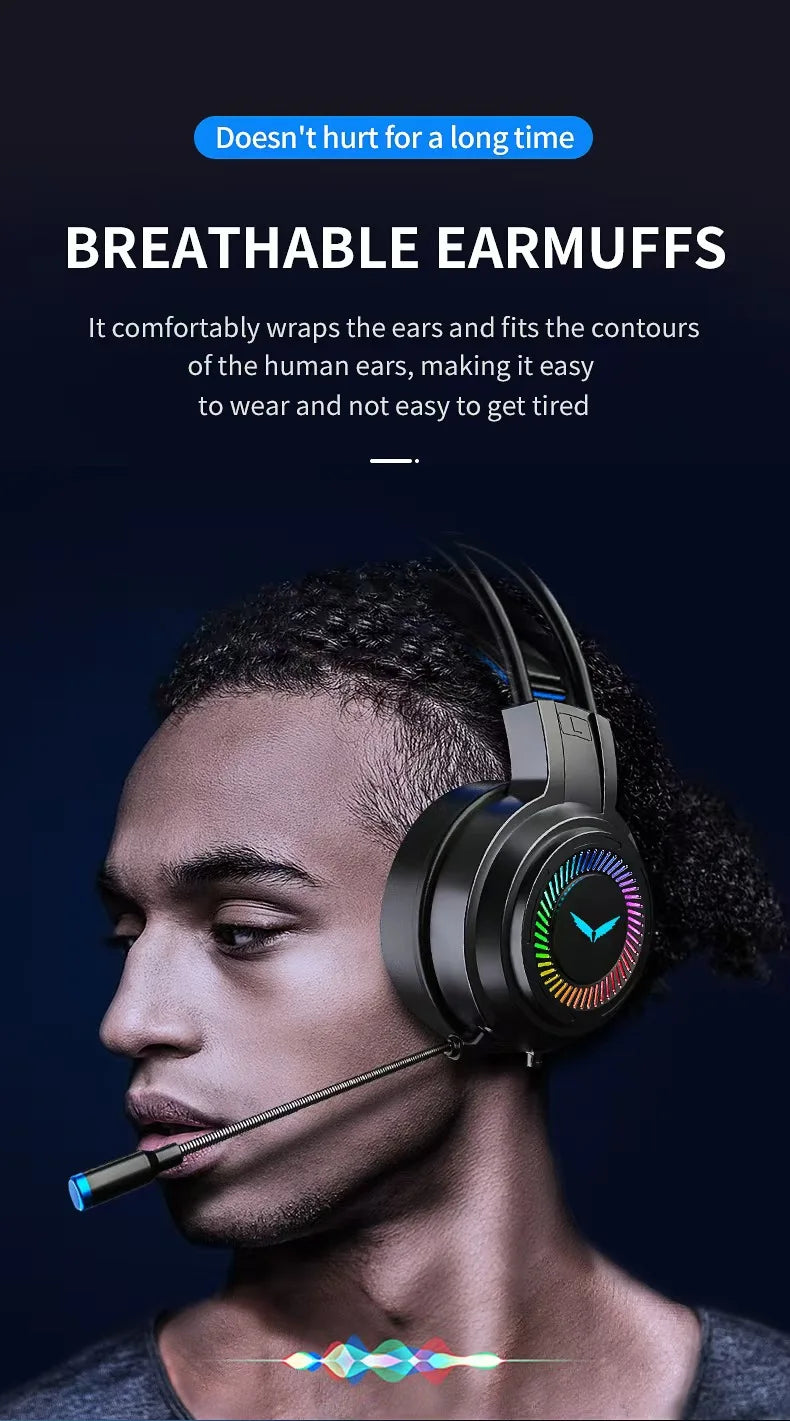G58 Gaming Headset Wired 7.1 Channel PUBG Headset for Computer Laptop