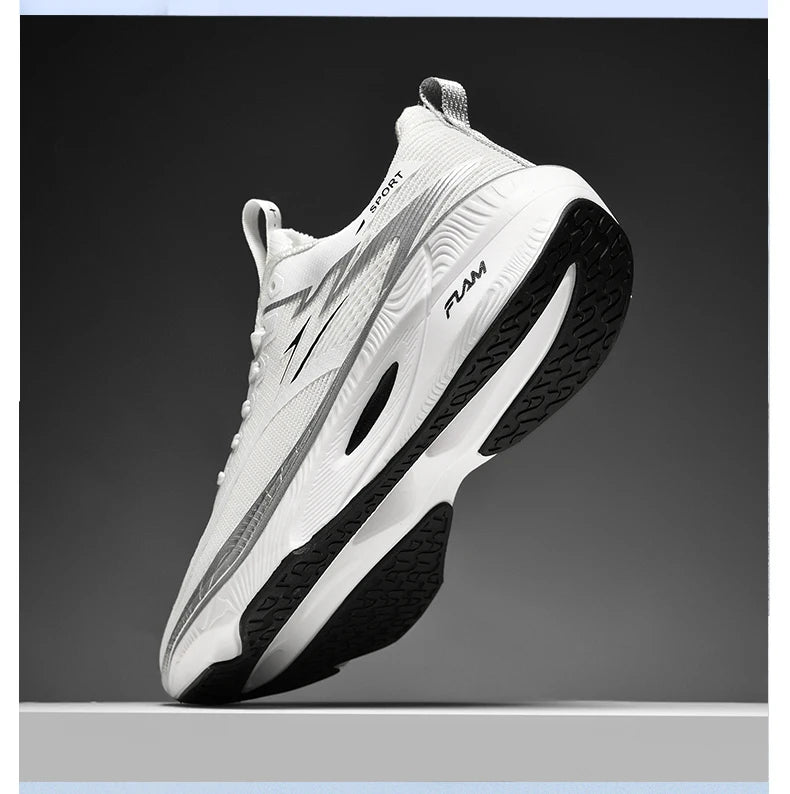 Scarpe sportive da running Marathon da uomo, con piastra in carbonio, cuscino d’aria, traspiranti e leggere, sneakers atletiche da donna comode e antiscivolo