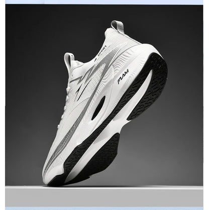 Scarpe sportive da running Marathon da uomo, con piastra in carbonio, cuscino d’aria, traspiranti e leggere, sneakers atletiche da donna comode e antiscivolo