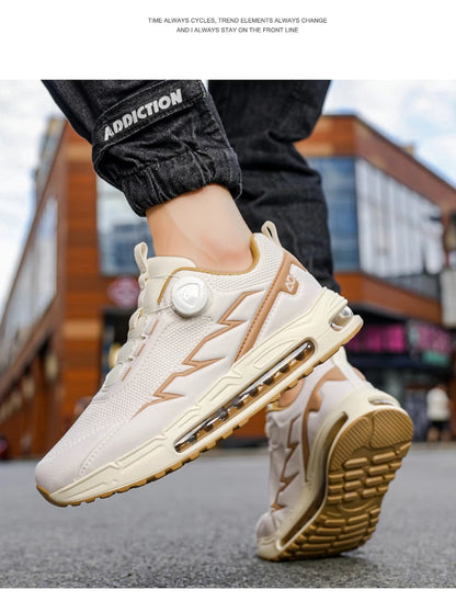 Spring & Summer Men's Running Shoes Outdoor Hiking, Wear-Resistant Trail Shoes with BOA Closure, Breathable Sports & Casual Style