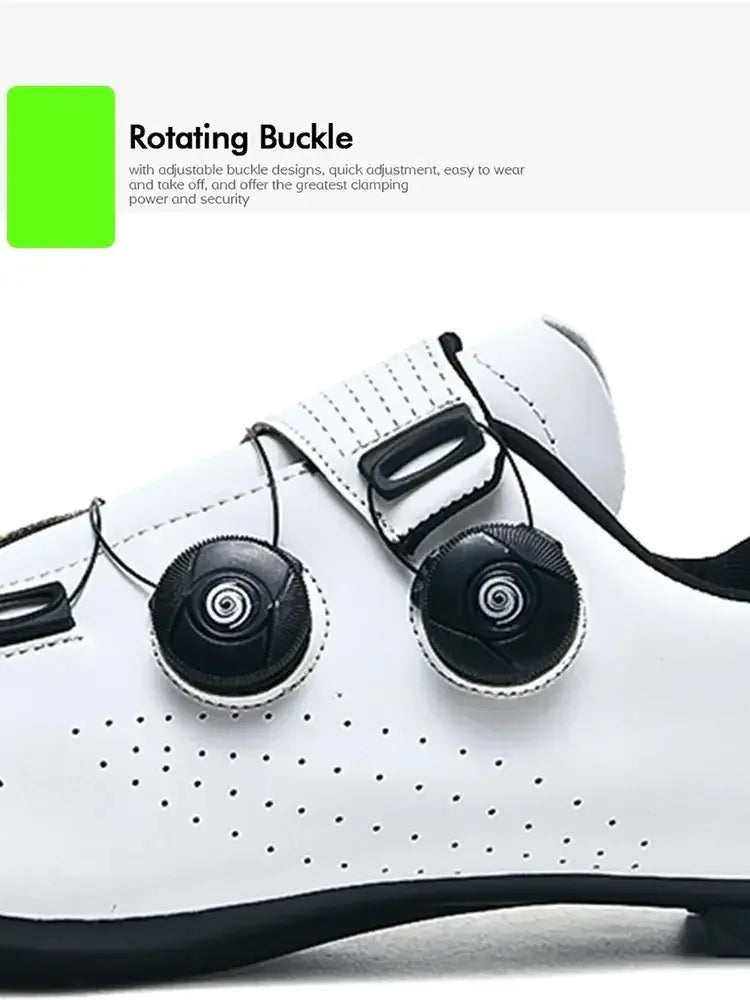 Neue Fahrradschuhe für Herren, selbstverriegelnde Rennrad-Sportschuhe, lockless Trainingsschuhe, SPD-Cleats-Fahrradschuhe für Damen