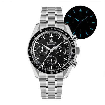 Watchdives New Wd1863 Quarz-Herrenuhr VK63 Chronograph Bubble-Saphirglas Wasserdicht 39Mm Stahl Top-Marke Luxus-Business-Uhr