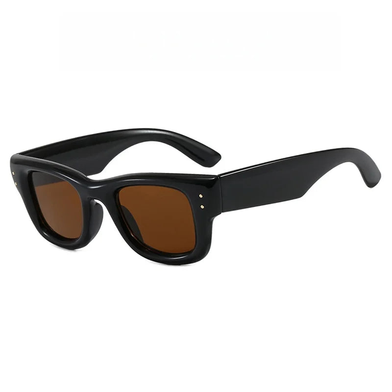 New Fashion Casual Orange Square Sunglasses For Women Men Vintage High Quality Sun Glasses Shades UV400 Eyewear