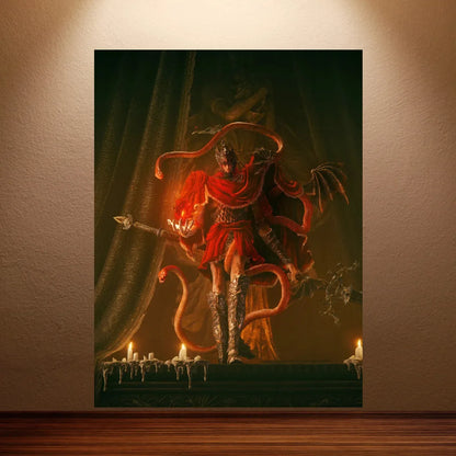 Kratos Poster God of War Game Poster Classic Video Games Poster Canvas Wall Painting Game Room Wall Decor Room Wall Ar