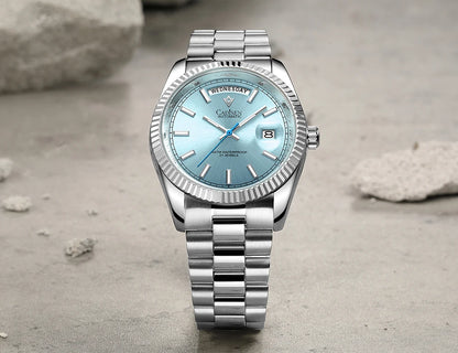 CADISEN DD40 Herrenuhr – luxuriöse Automatikuhr für Herren, AR-Saphirglas, mechanische Armbanduhr für Herren, 10Bar, MIYOTA 8285 Uhrwerk, neu 2023