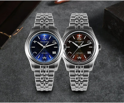 San Martin New 39mm Gada Watch Chinese Style Original Design Sunburst JianZhan Miyota 90S5 Men Dress Automatic Mechanical SN0144