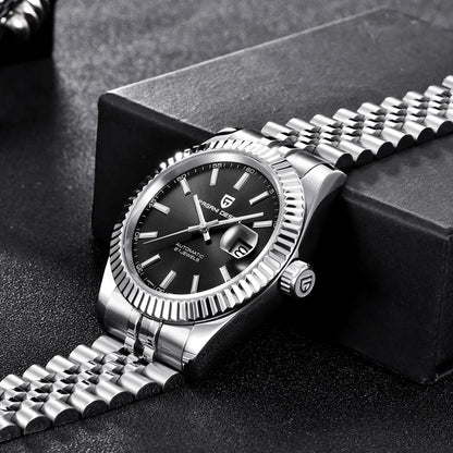 Relojes PAGANI DESIGN 2026 nuevos de lujo en oro y plata, relojes mecánicos para hombre, acero inoxidable, cristal de zafiro, reloj automático