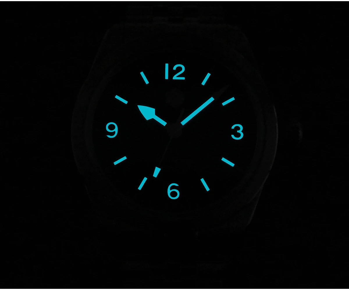 San Martin 38mm Men's Sport Watch Fashion Luxury Explore Climbing Automatic Mechanical Sapphire Waterproof 5 Links Bracelet BGW-9