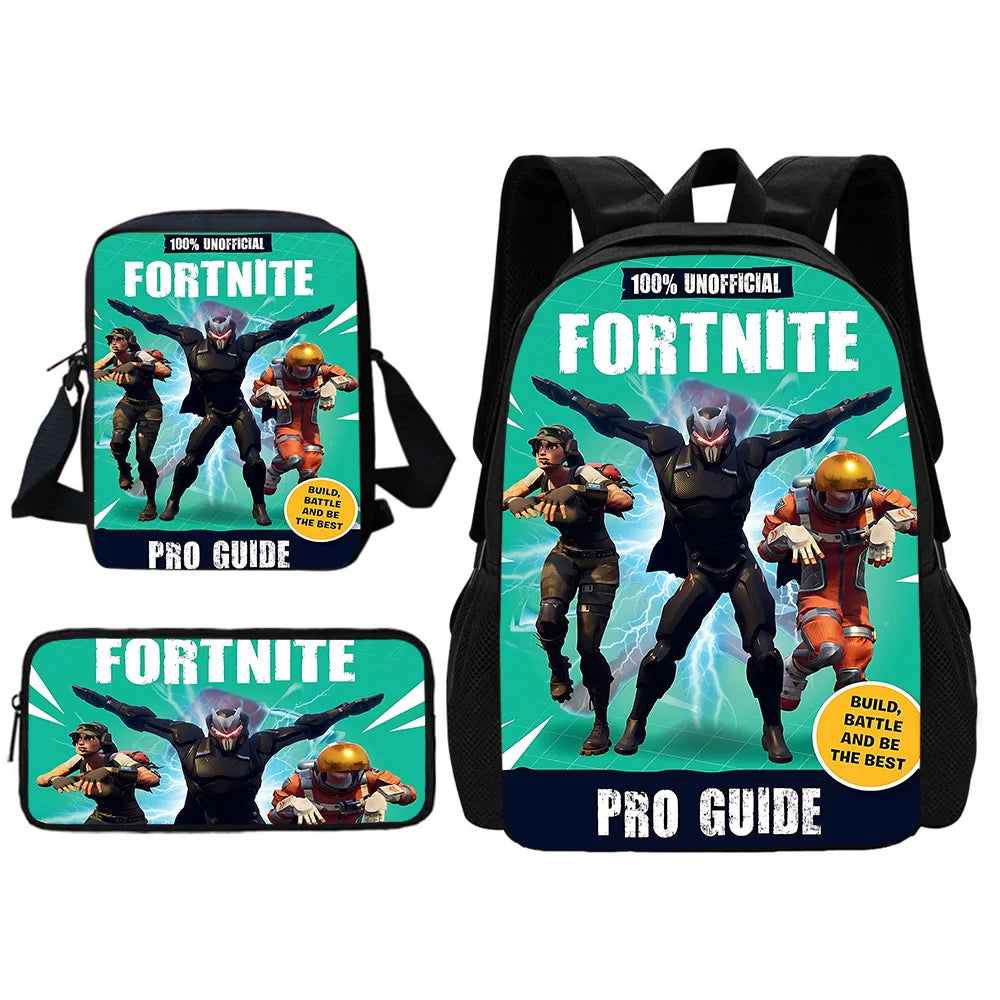 Child School Backpack With Shoulder Bag Pencil Bags School Bags for Hot Game Design-F-FortniteS Boys Girls Best Gift