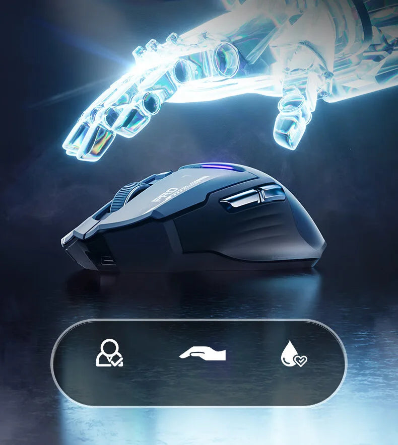 Inphic IN9PRO Wireless Gaming Mouse 26000DPI 8K Polling Rate Bluetooth 5.0 Wired 2.4G Tri-mode RGB Ergonomic Gaming Mouse