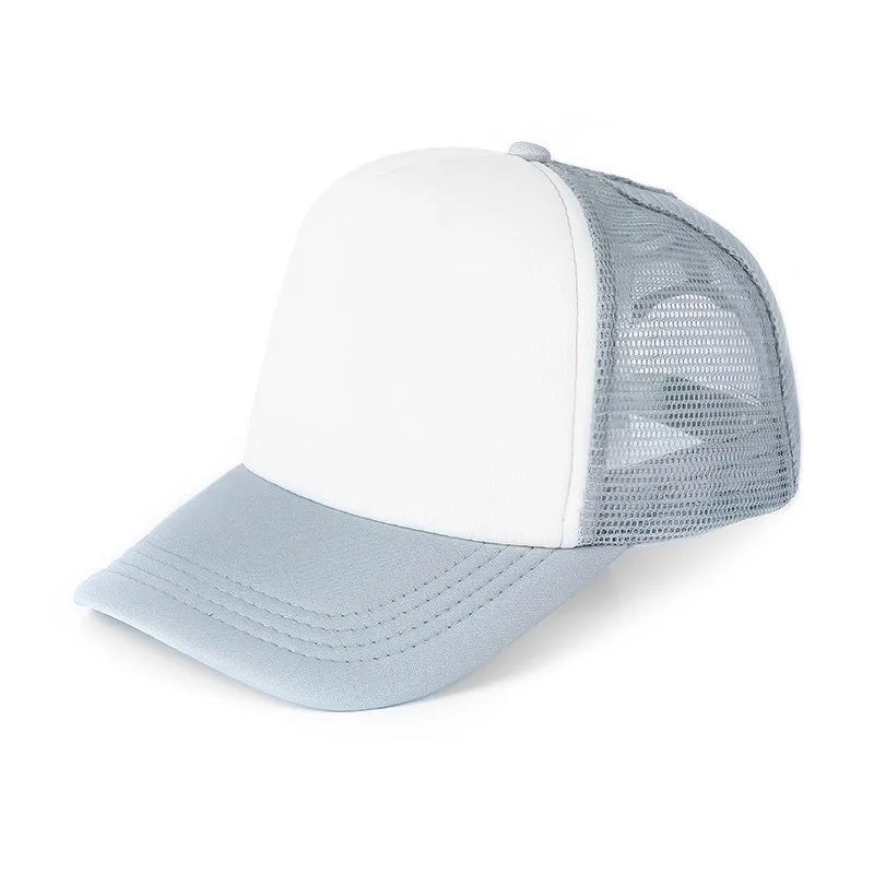 Customized Logo Mesh Baseball Caps Men Women 5 Panel Cheaper Trucker Hats Sports Team Snapback Caps Summer Sun Dad Hat Gorras