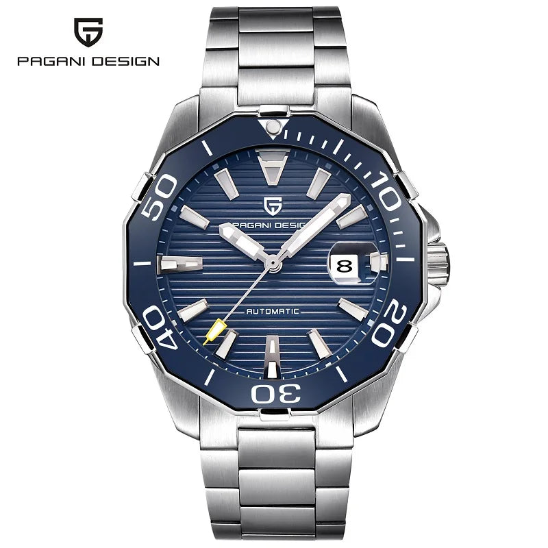 2025 New Brand PAGANI DESIGN 1617 Men's Military Sport Mechanical Watches Waterproof Stainless Steel Top Brand Luxury Men's Watch