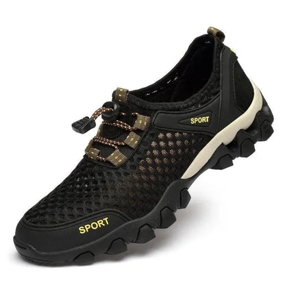 Sommer-Herren-Sportschuhe aus Mesh – modische Bergsteigerschuhe, atmungsaktiv, leicht, rutschfest – Outdoor-, Reise-, Lauf- und Freizeitschuhe