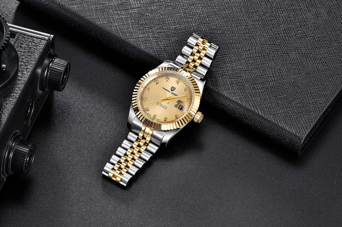 Relojes PAGANI DESIGN 2026 nuevos de lujo en oro y plata, relojes mecánicos para hombre, acero inoxidable, cristal de zafiro, reloj automático