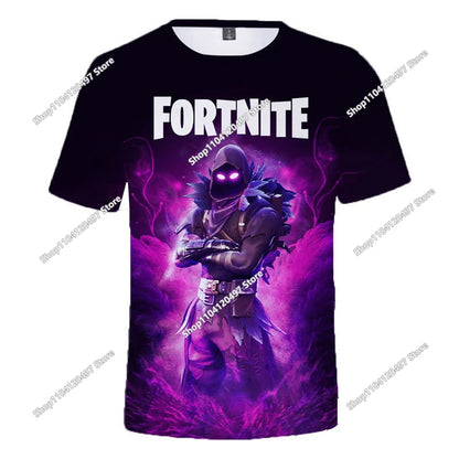 Camiseta 3D Halloween Peely para niños y niñas, camiseta navideña Fortnite Battle Royale, streetwear infantil Victory Game, ropa para hombre